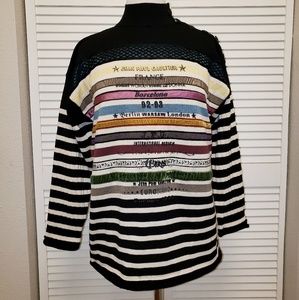 {Jean Paul Gaultier} Vintage 90's Striped Sweater